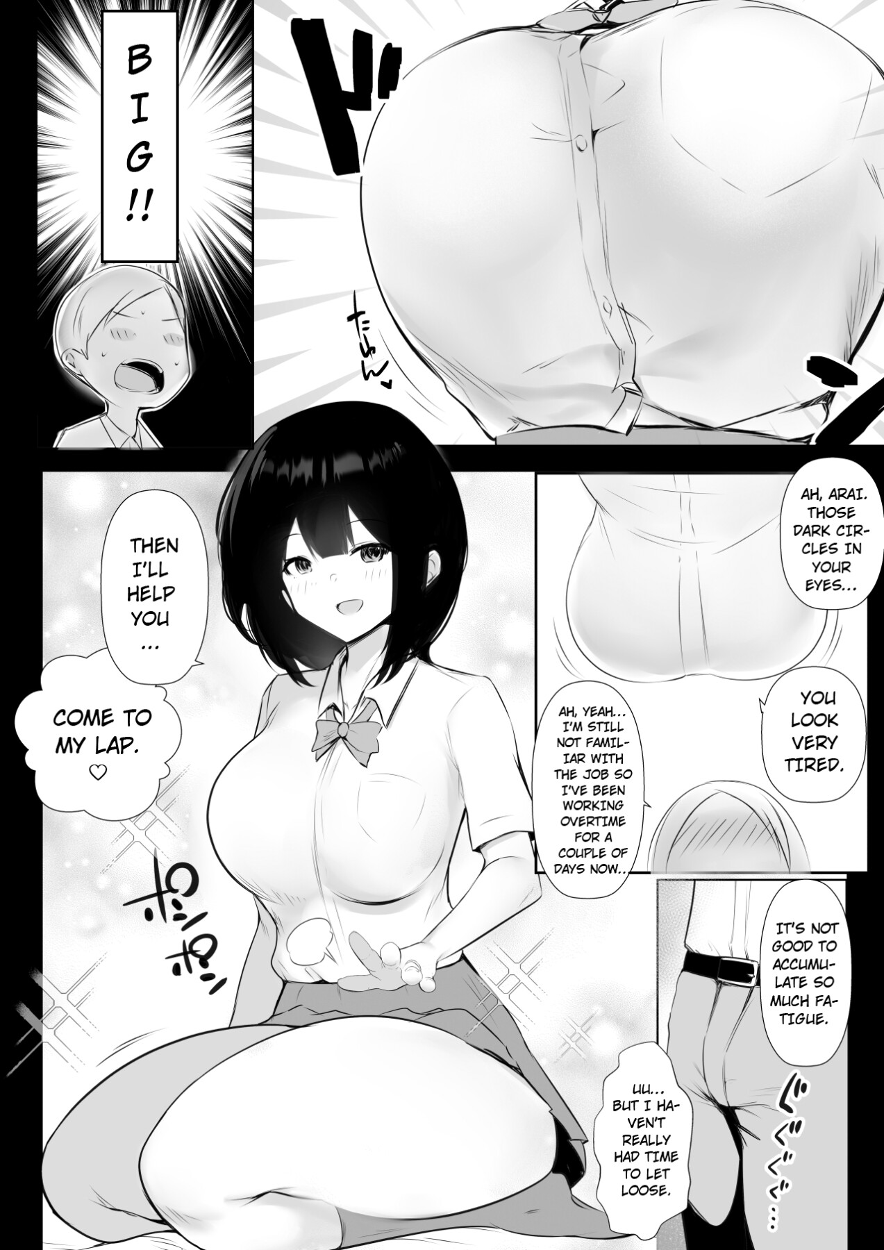 Hentai Manga Comic-I Witnessed The Big Breasted Schoolgirl Who Was Only Nice To Me having Sex With Another Man 6-Read-10